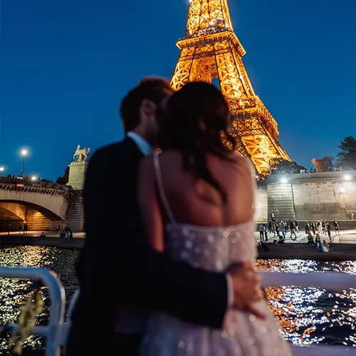 Mariage sur la péniche